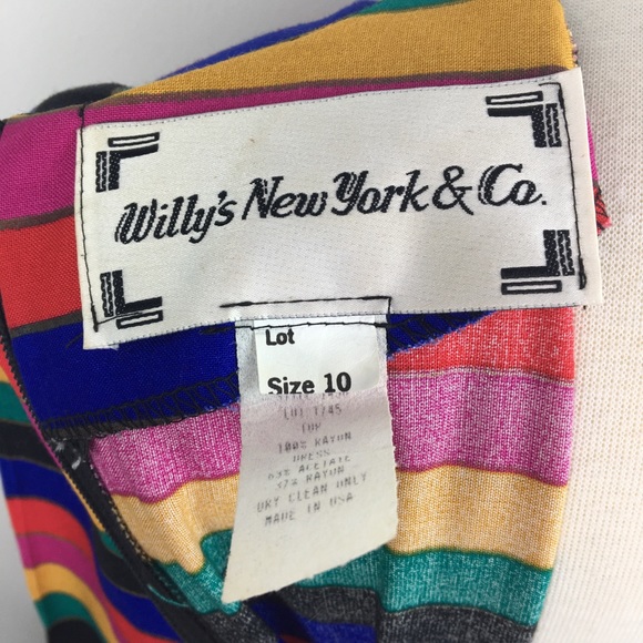 vintage rainbow stripe sheath dress - Picture 7 of 9